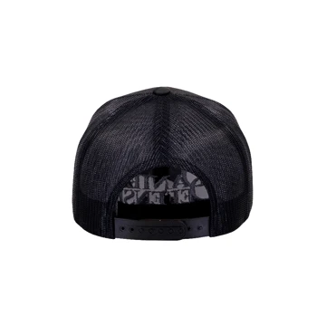 Dark camo hat with white DD logo on the front center