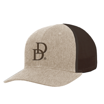 Tan and brown cap with DD logo