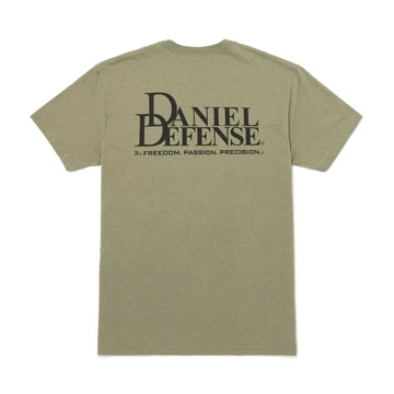 Light Olive Logo Tee from Daniel Defense