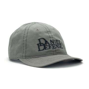 Green hat with a Daniel Defense logo