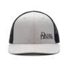 Gray hat with black mesh back and Daniel Defense logo