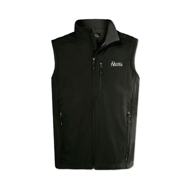 Image of a Soft Shell Vest with a Daniel Defense logo on it