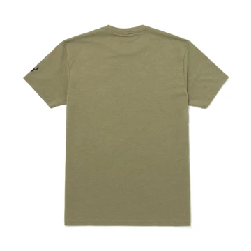 Olive mens T-Shirt with Daniel Defense logo on front