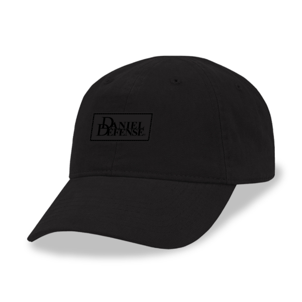 Black hat with patch on front with Daniel Defense logo