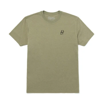 Light Olive Logo Tee Product Image with Daniel Defense logo on the back