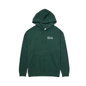 Green hooded sweatshirt with the Daniel Defense Delta 5 Pro design imprinted on the back