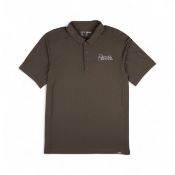Green 5.11 Paramount Crest Polo with the Daniel Defense logo embroidered on the left chest