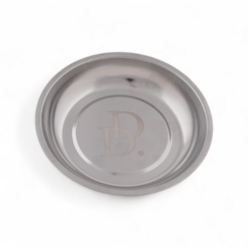 Silver magnetics part bowl with the Daniel Defense logo laser engraved
